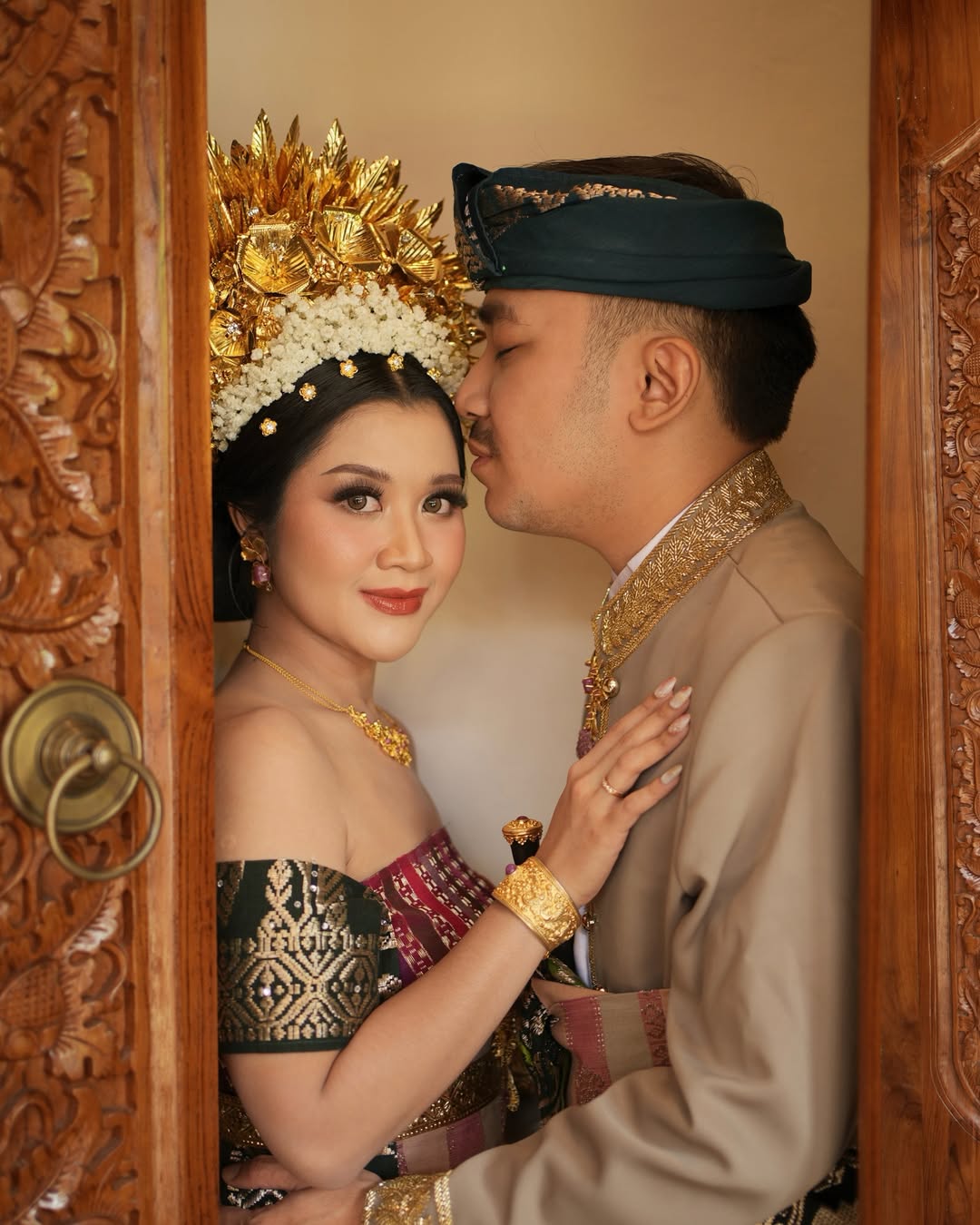 Wedding ceremony portrait
